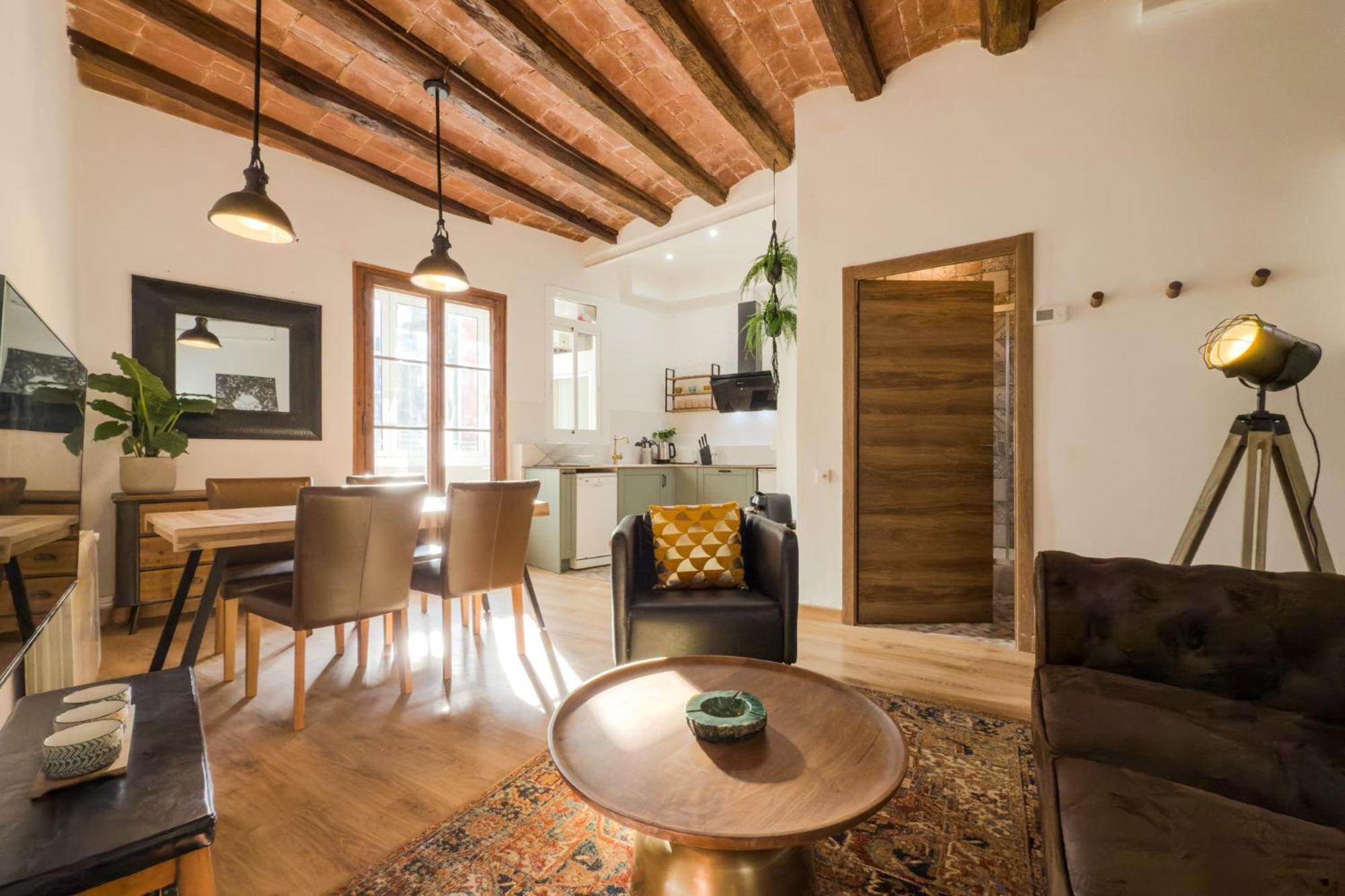 Magalhaes - Trad Flat In Poble Sec, Near Ramblas Barcelona Eksteriør bilde